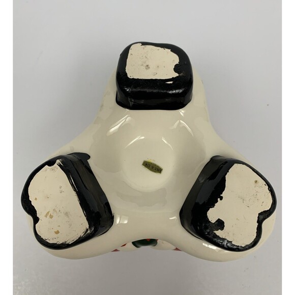 Vintage Ardco Christmas‎ Triple Santa Planter Candy Nut Dish Made In Taiwan - Picture 6 of 6